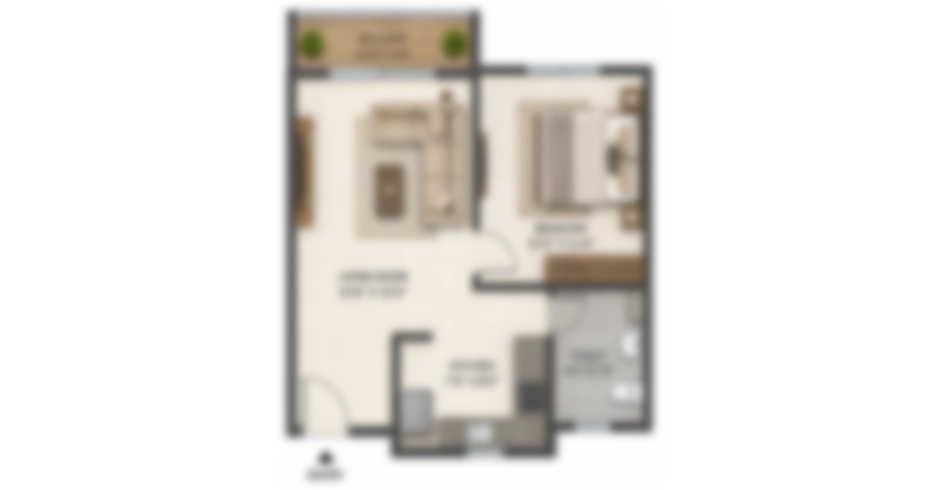 Dosti Nerul 2 BHK Floor Plans