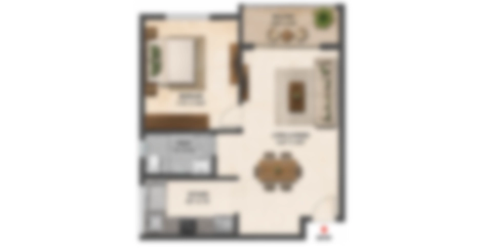 Dosti Nerul 3 BHK Floor Plans